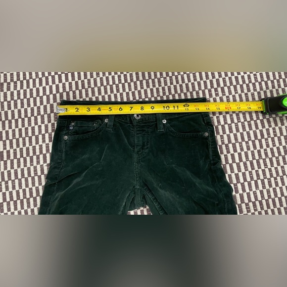 Green AG Adriano Goldschmied Women’s corduroy Stevie slim straight jeans, sz 25R - Picture 4 of 9